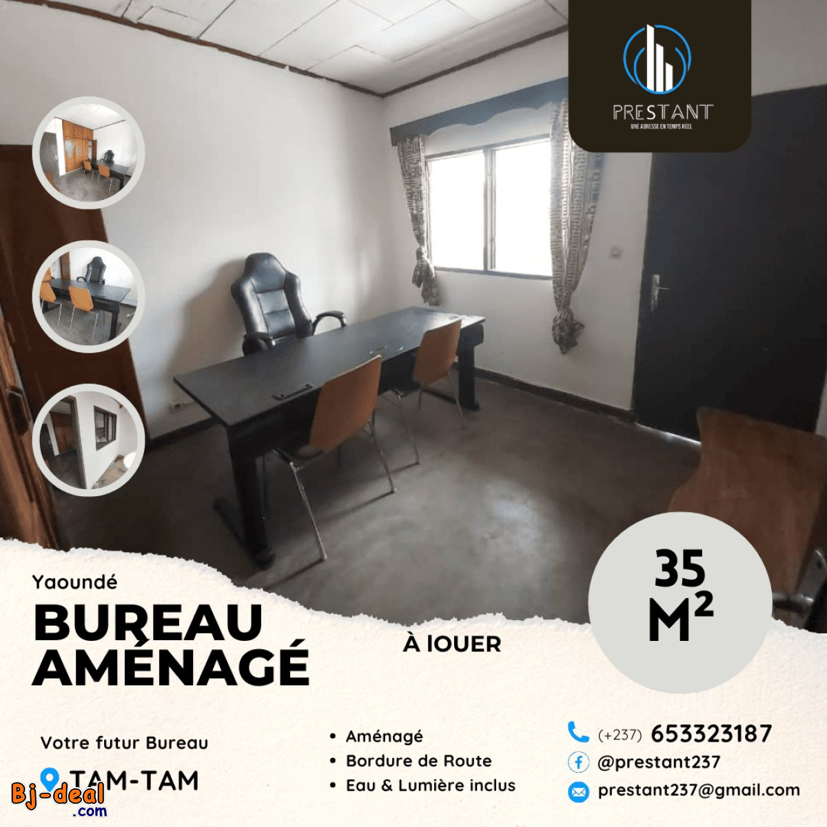 Image principale de Bureau aménagé à louer à Tamtam en Route