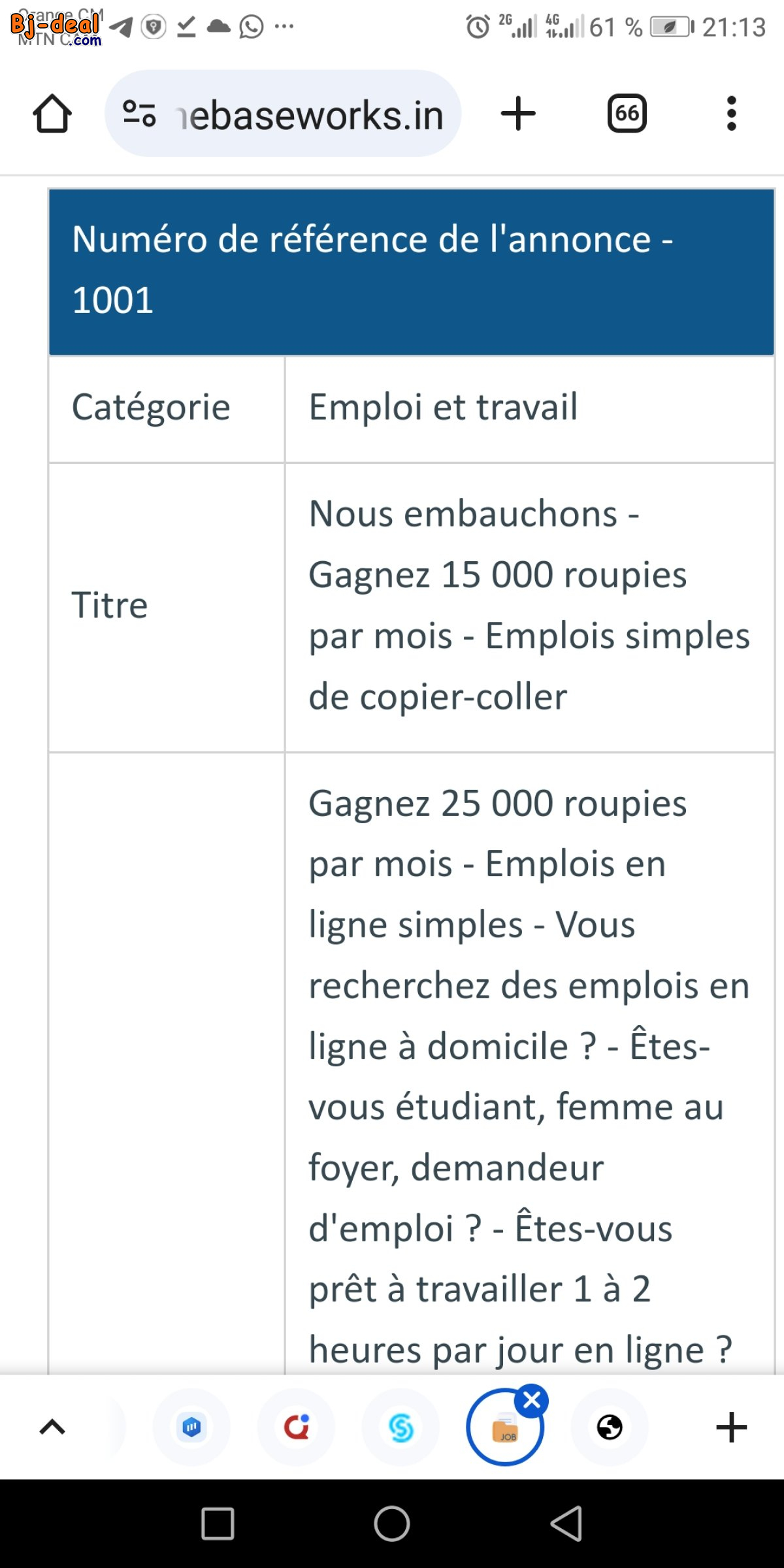 Image principale de Emploi formation et travail