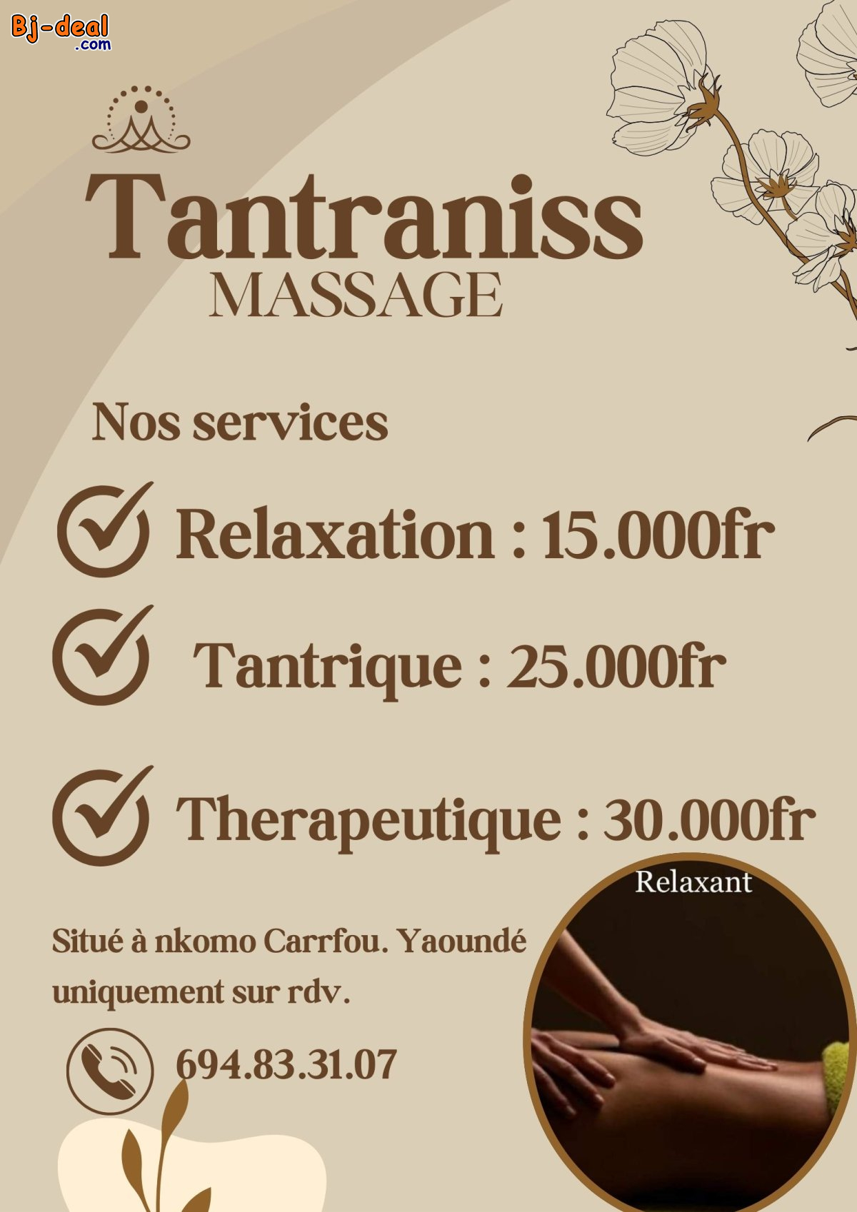 Image principale de Massage tantrique a domicile