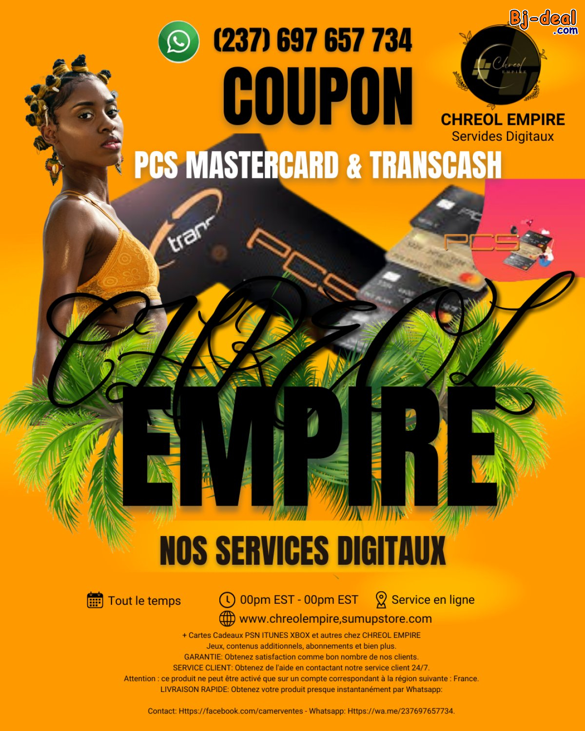 Image principale de Achetez Vendez Changer Rechargez Paypal chez Chreol Empire