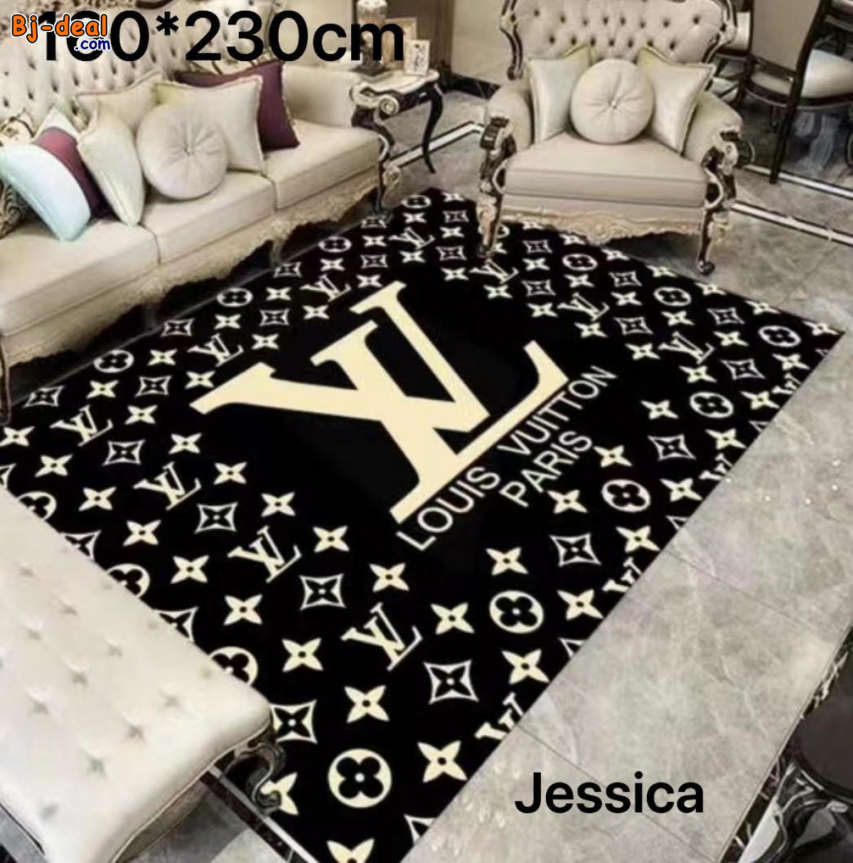 Image principale de Tapis de salon lisse et grand