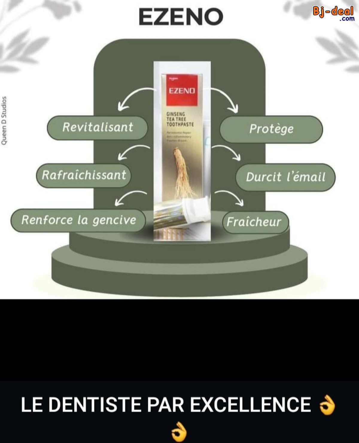 Main image of DENTIFRICE EZENO AU GINSEN ET À L ARBRE DE THÉ