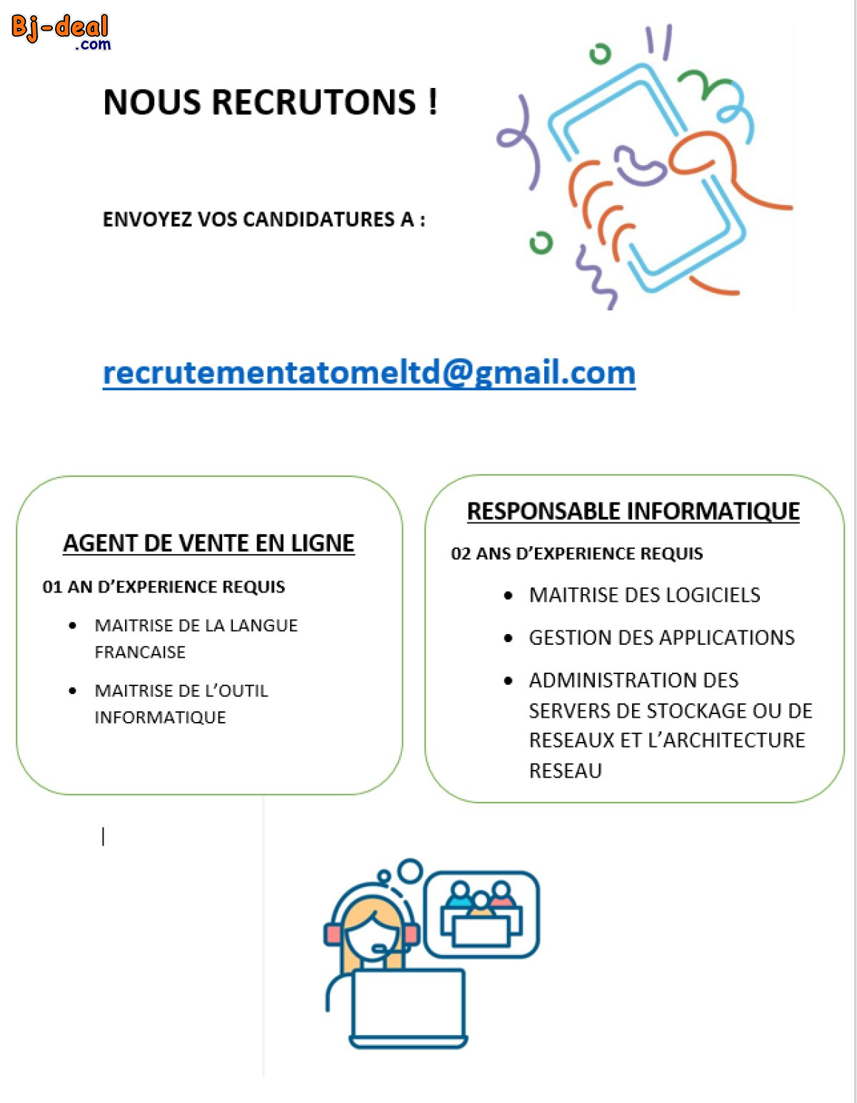 Image principale de SERVICE DE VENTE EN LIGNE