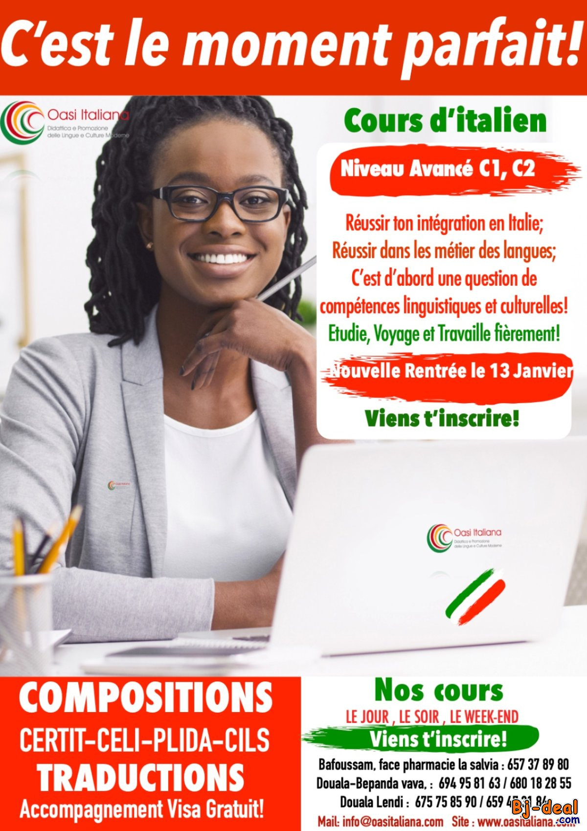 Image principale de COURS D&amp;#039;ITALIEN NIVEAU AVANCÉ C1 C2