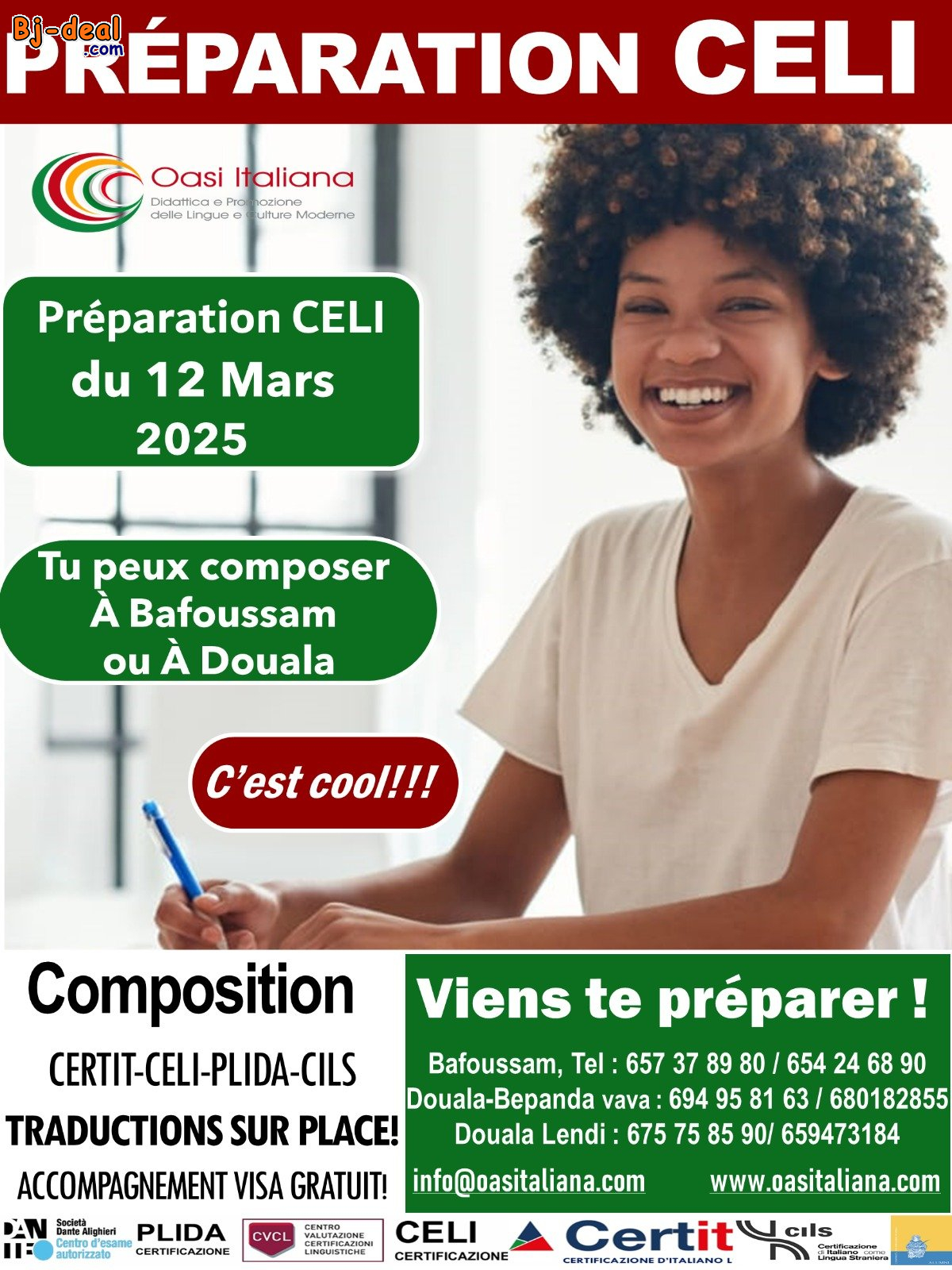 Image principale de PRÉPARATION EXAMEN CELI du 12 MARS