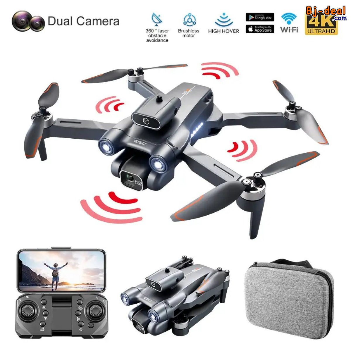 Image principale de Drone avec Double Camera BRUSHLESS DRONE CX-211