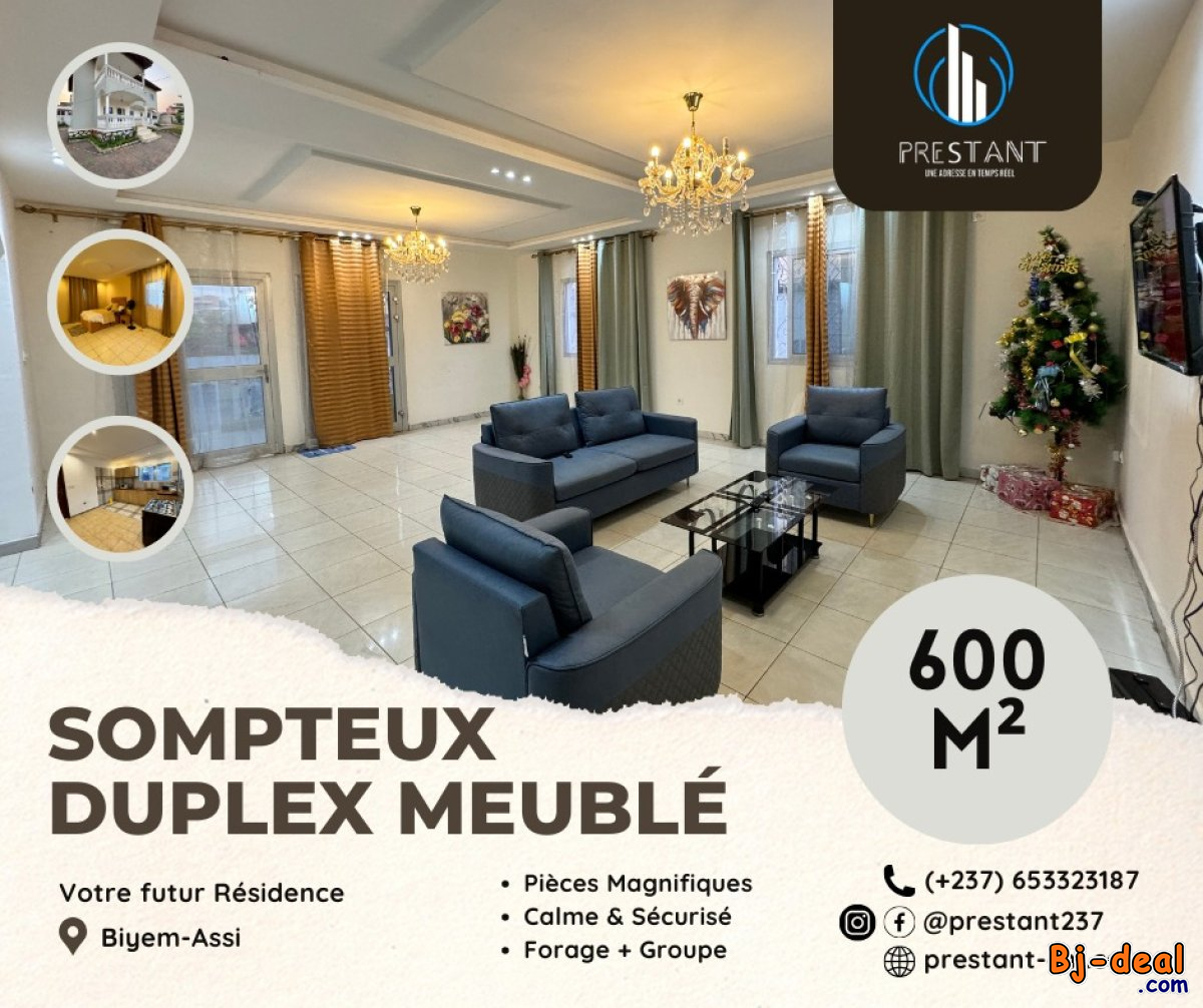 Image principale de Somptueux Duplex Meublé de 600m² à Biyem-Assi