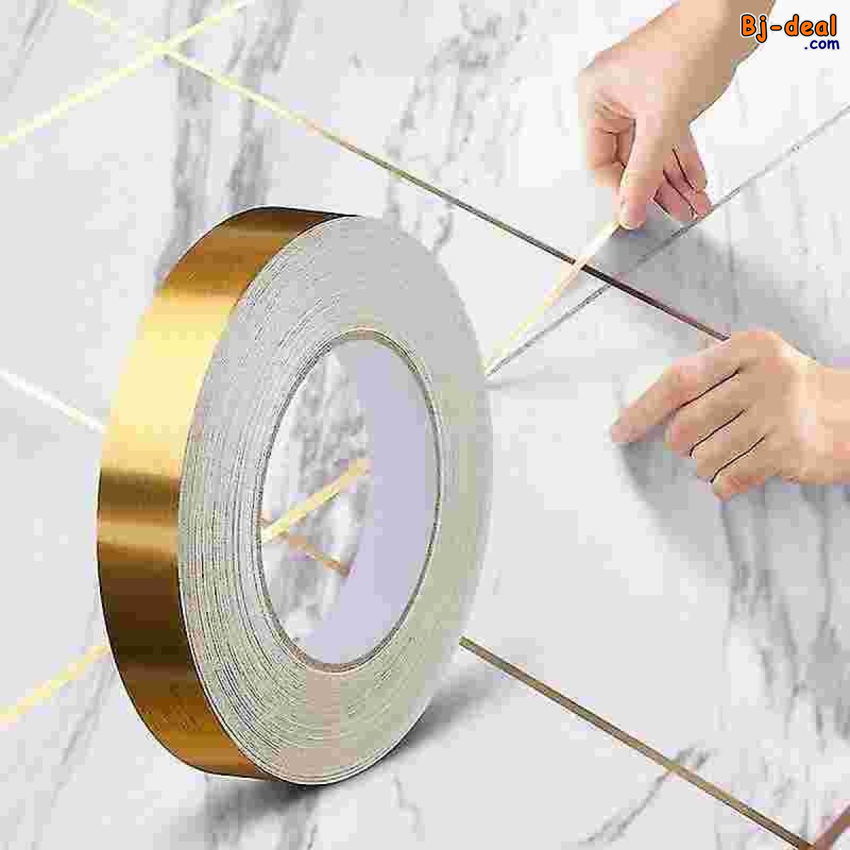 Image principale de Ruban décoratif couleurs or et argent