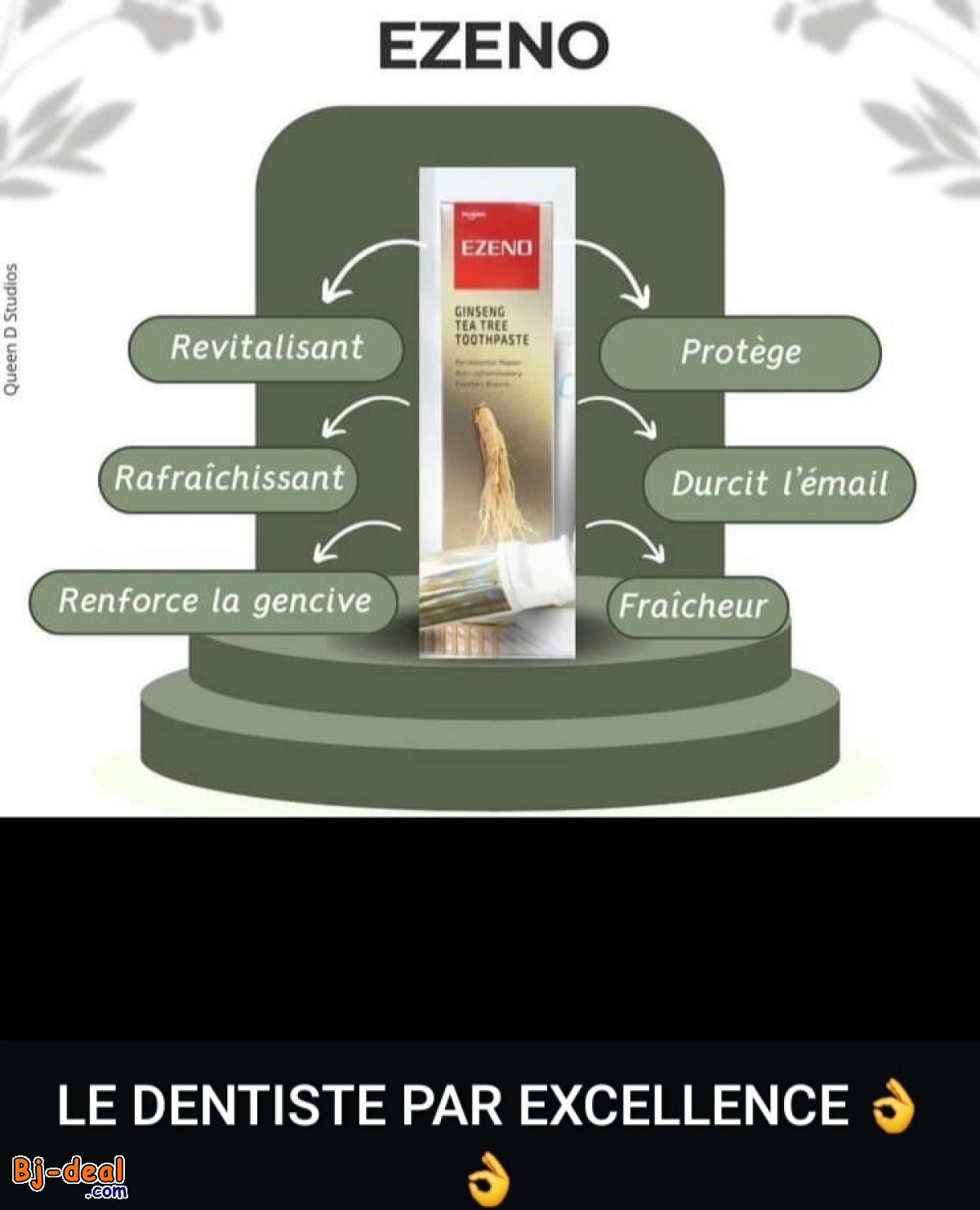 Main image of DENTIFRICE EZENO AU GINSENG ET À L ARBRE DE THÉ