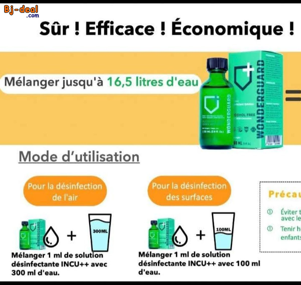 Image principale de WONDERGUARD DÉSINFECTANT COMESTIBLE