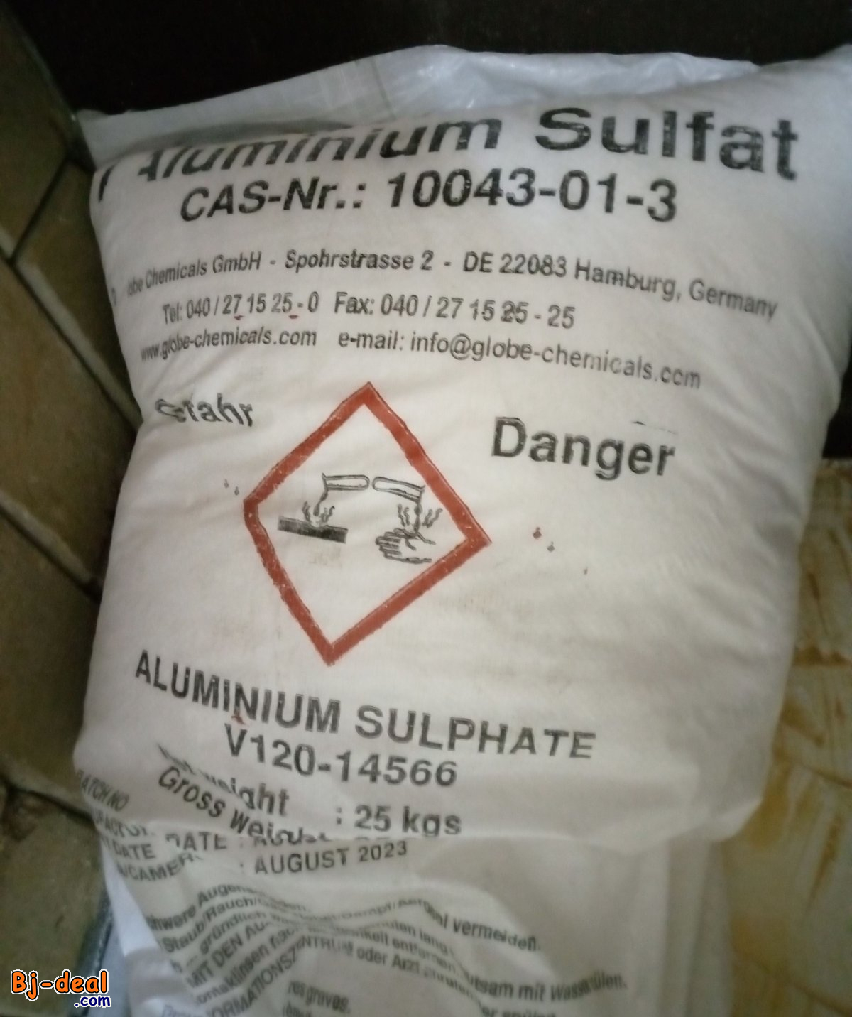 Image principale de Sulfate d&amp;#039;Aluminium disponible à Douala et expédition partout