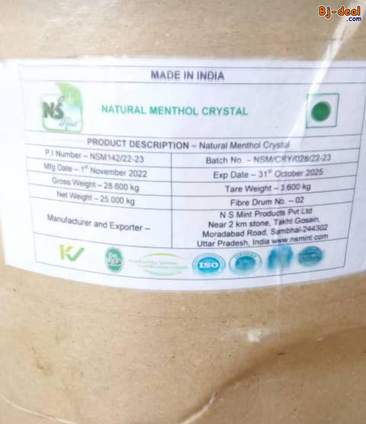 Image principale de Cristaux de menthe naturels disponibles à Douala et expédition partout