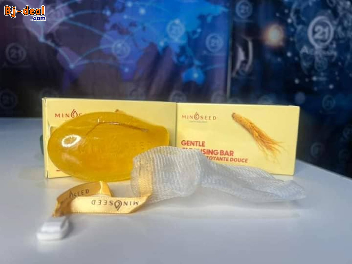 Main image of SAVON MINOSEED  AU GINSENG ET AUX PARTICULES DE FEUILLES D’OR LUXUEUSES....DOUALA