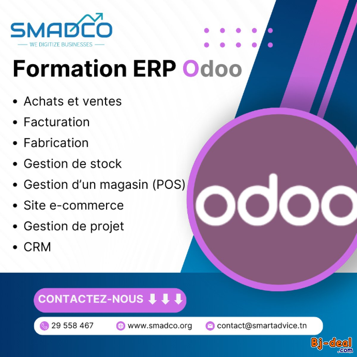 Main image of Formation logiciel ERP Odoo V15-16-17-18