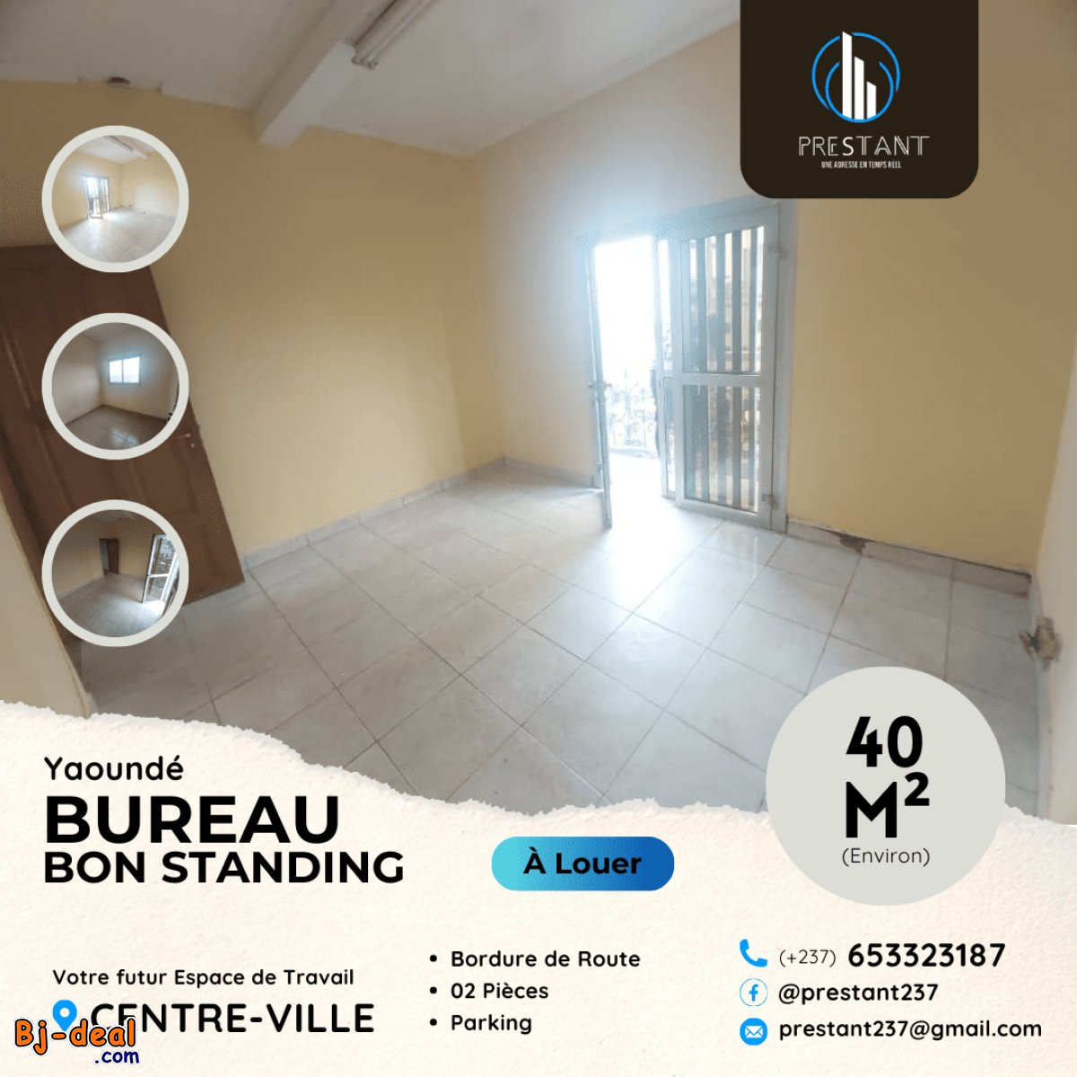 Image principale de Moyen Bureau Bon Standing à louer au Centre-Ville