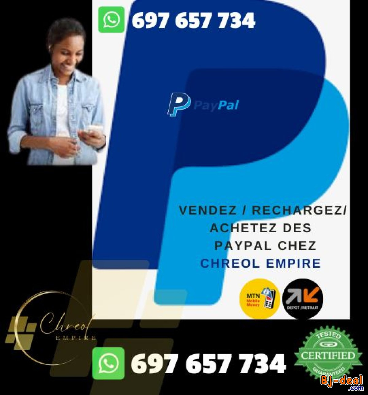 Main image of PAYPAL et Tout Services digitaux chez Chreol Empire