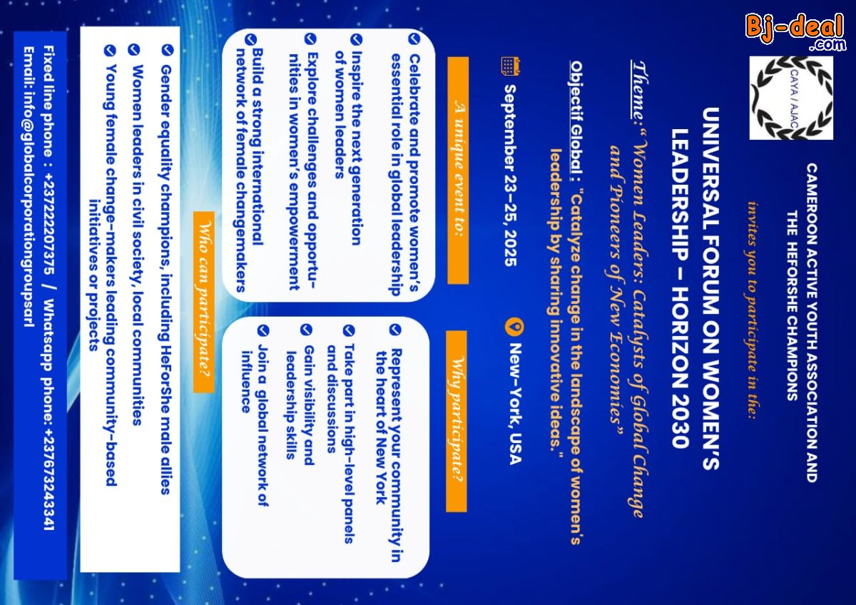 Image principale de Universal on Women&amp;#039;s Leadership Forum-horizon 2030