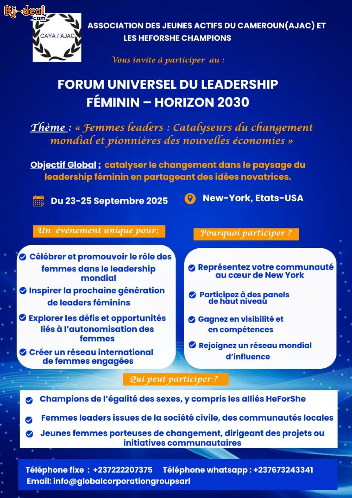 Image principale de un rendez mondial pour les femmes qui font bouger les lignes, Yaoundé