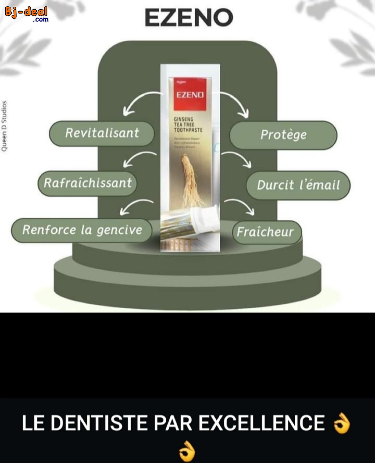 Main image of DENTIFRICE EZENO AU GINSENG ET À L ARBRE DE THÉ..