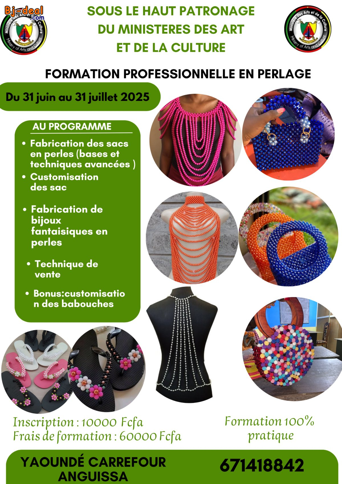 Image principale de Formation professionnelle 1 mois en perlage avancé