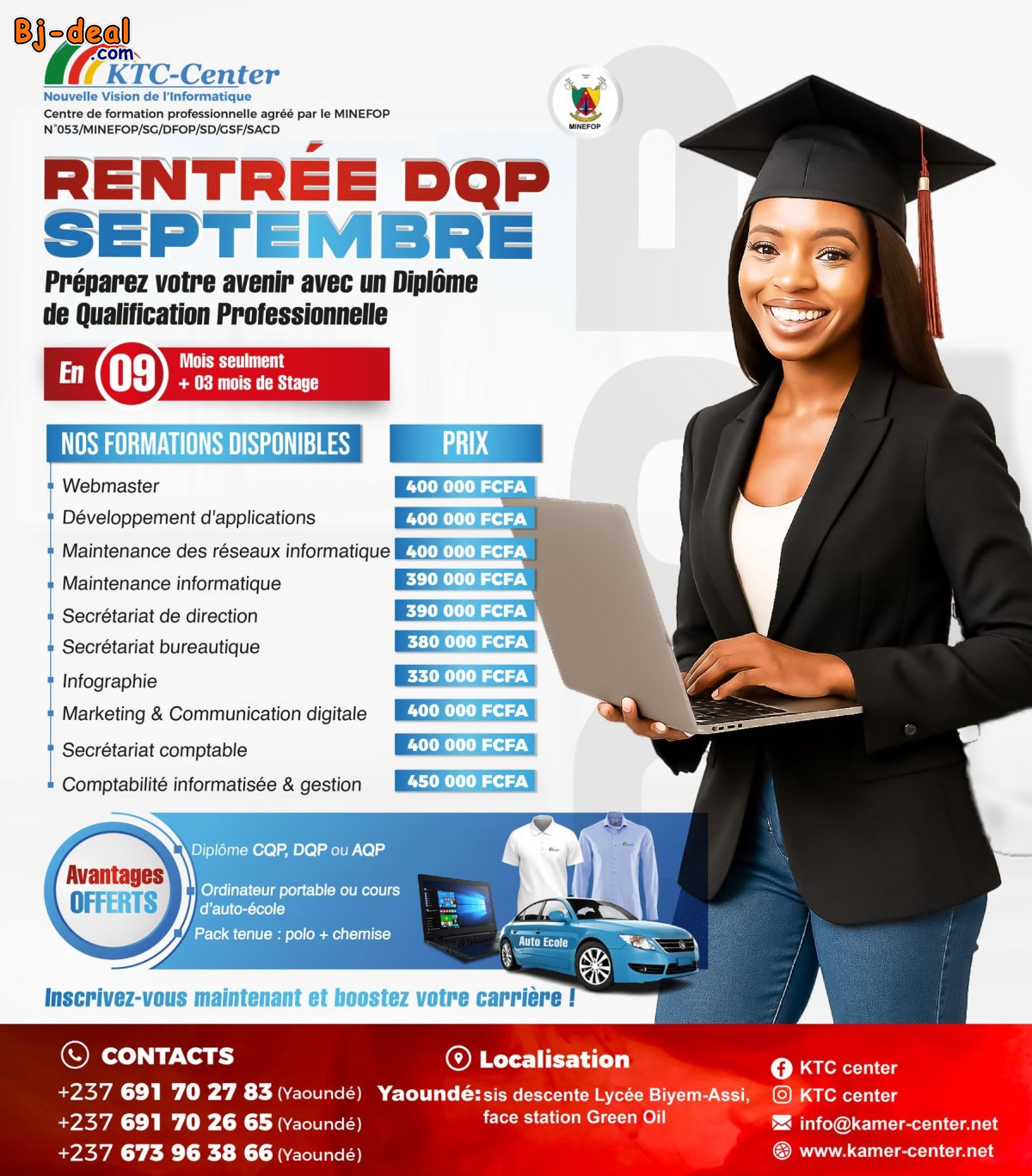 Image principale de TRANSFORMEZ VOTRE AVENIR PROFESSIONNEL EN 9 MOIS