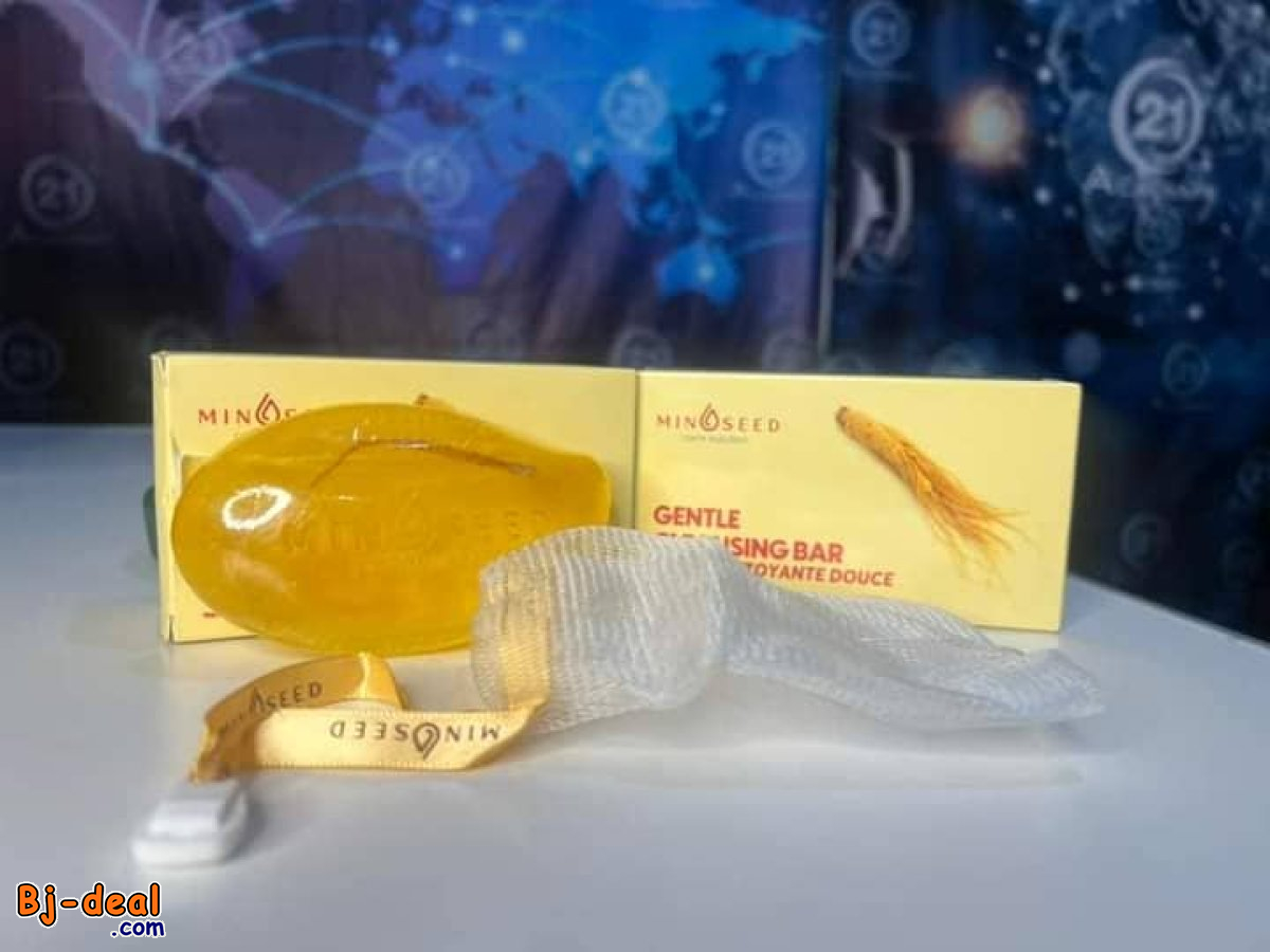 Main image of SAVON MINOSEED  AU GINSENG ET AUX PARTICULES DE FEUILLES D’OR LUXUEUSES....DOUALA