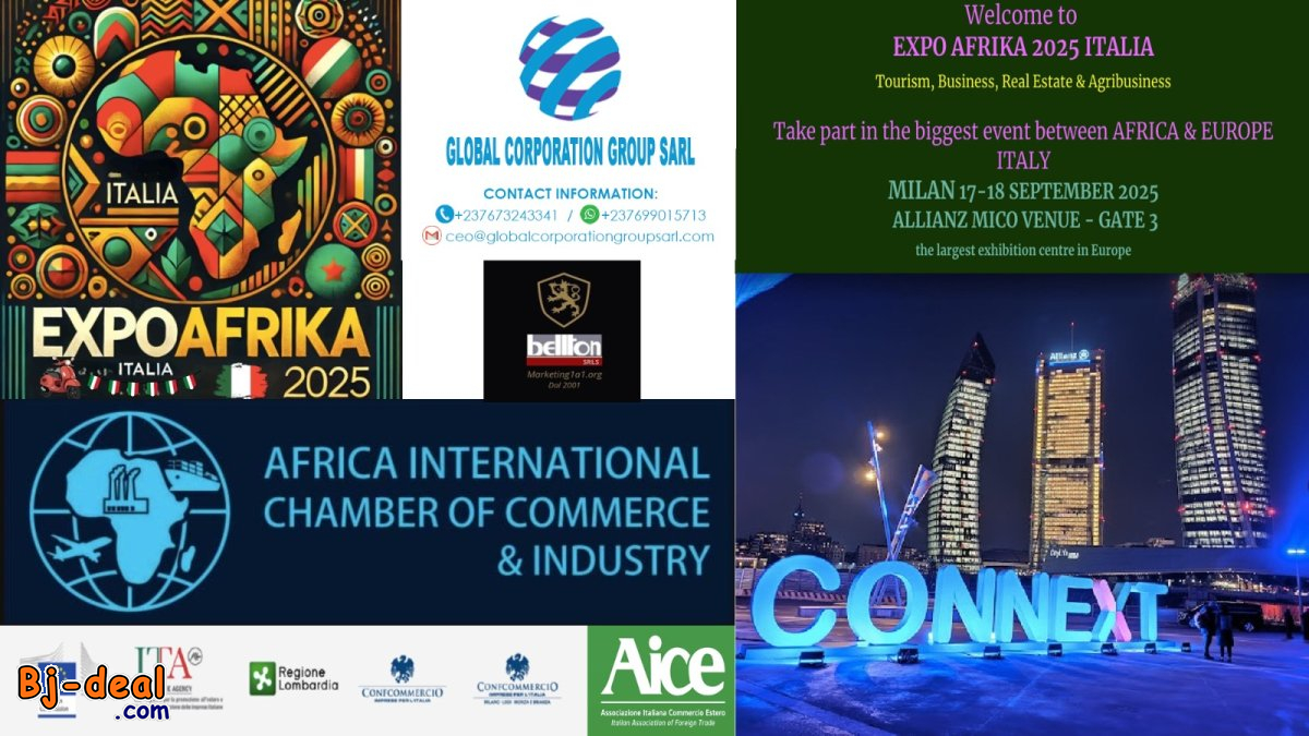Image principale de BIENVENUE A EXPO-AFRICA 2025 ITALIE