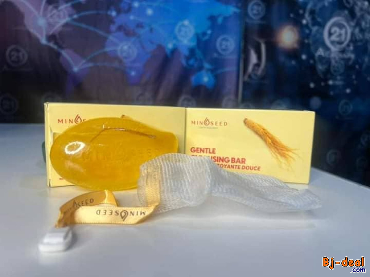 Main image of SAVON MINOSEED  AU GINSENG ET AUX PARTICULES DE FEUILLES D’OR LUXUEUSES....DOUALA