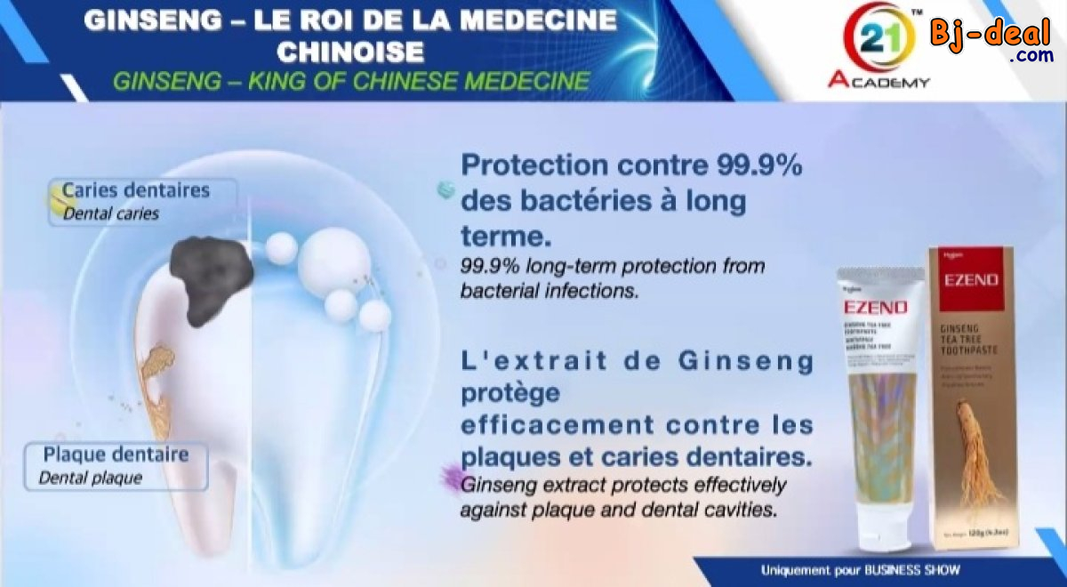 Main image of DENTIFRICE EZENO AU GINSENG ET À L ARBRE DE THÉ..