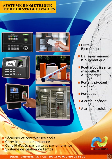 Main image of Système biométrique et de contrôle d'accès