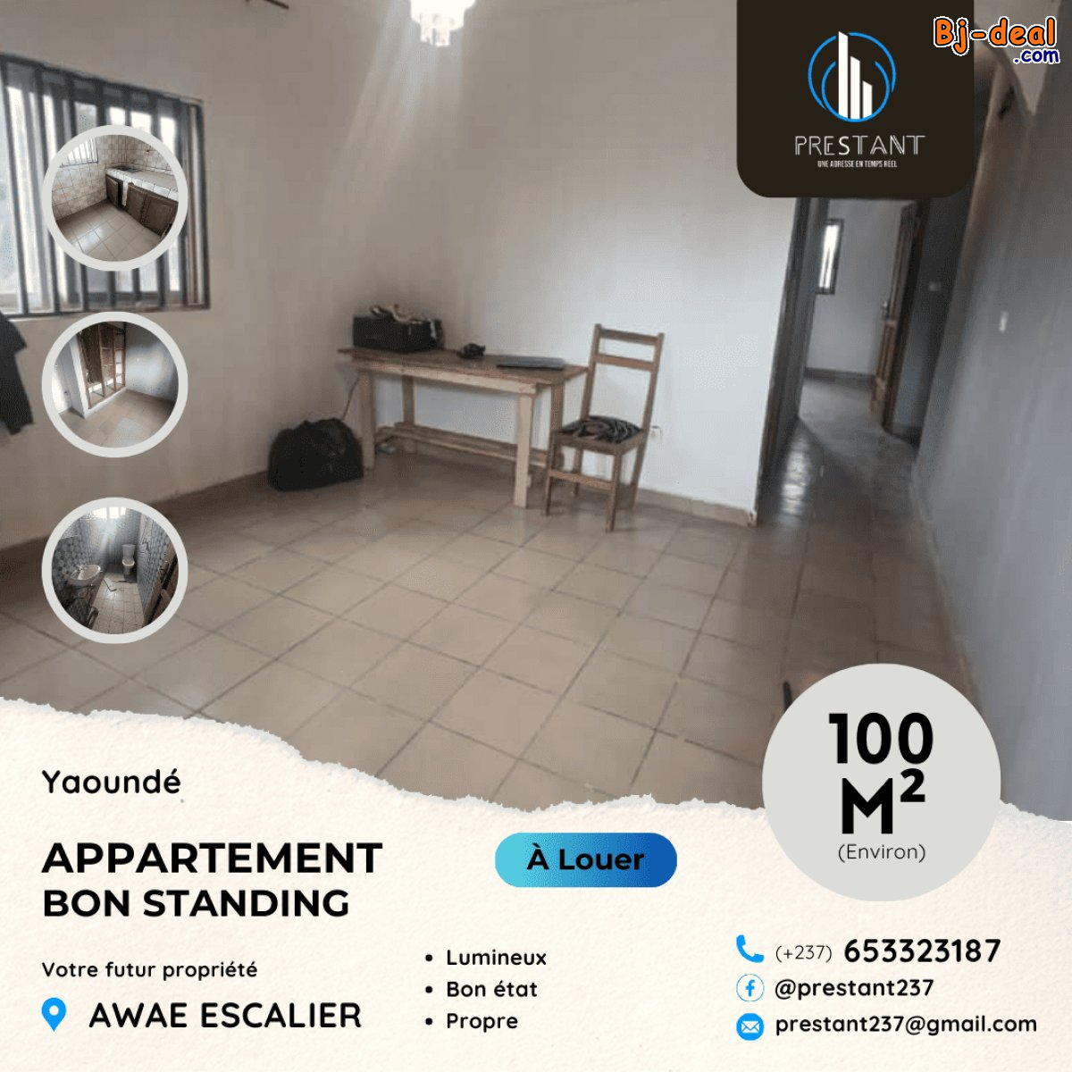 Image principale de Appartement Bon Standing à louer à Awae Escalier