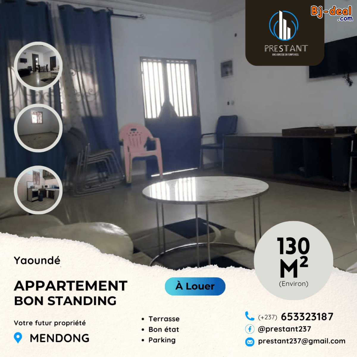 Image principale de Vaste Appartement Bon Standing à louer à Mendong