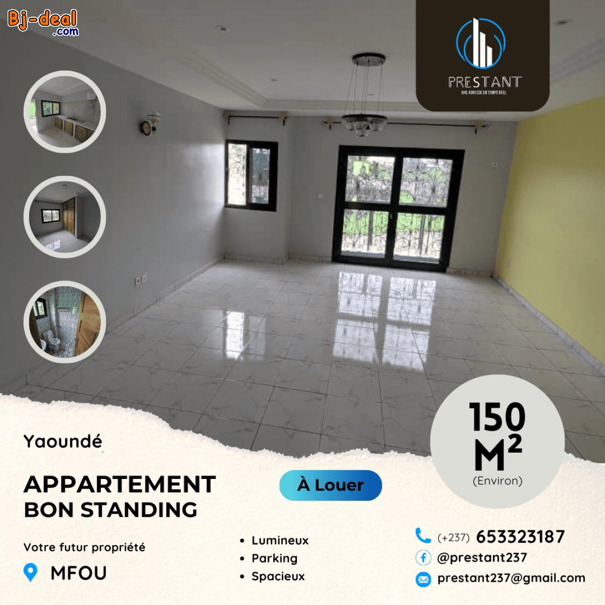 Image principale de Magnifique Appartement Bon Standing à louer sur la Route de Mfou