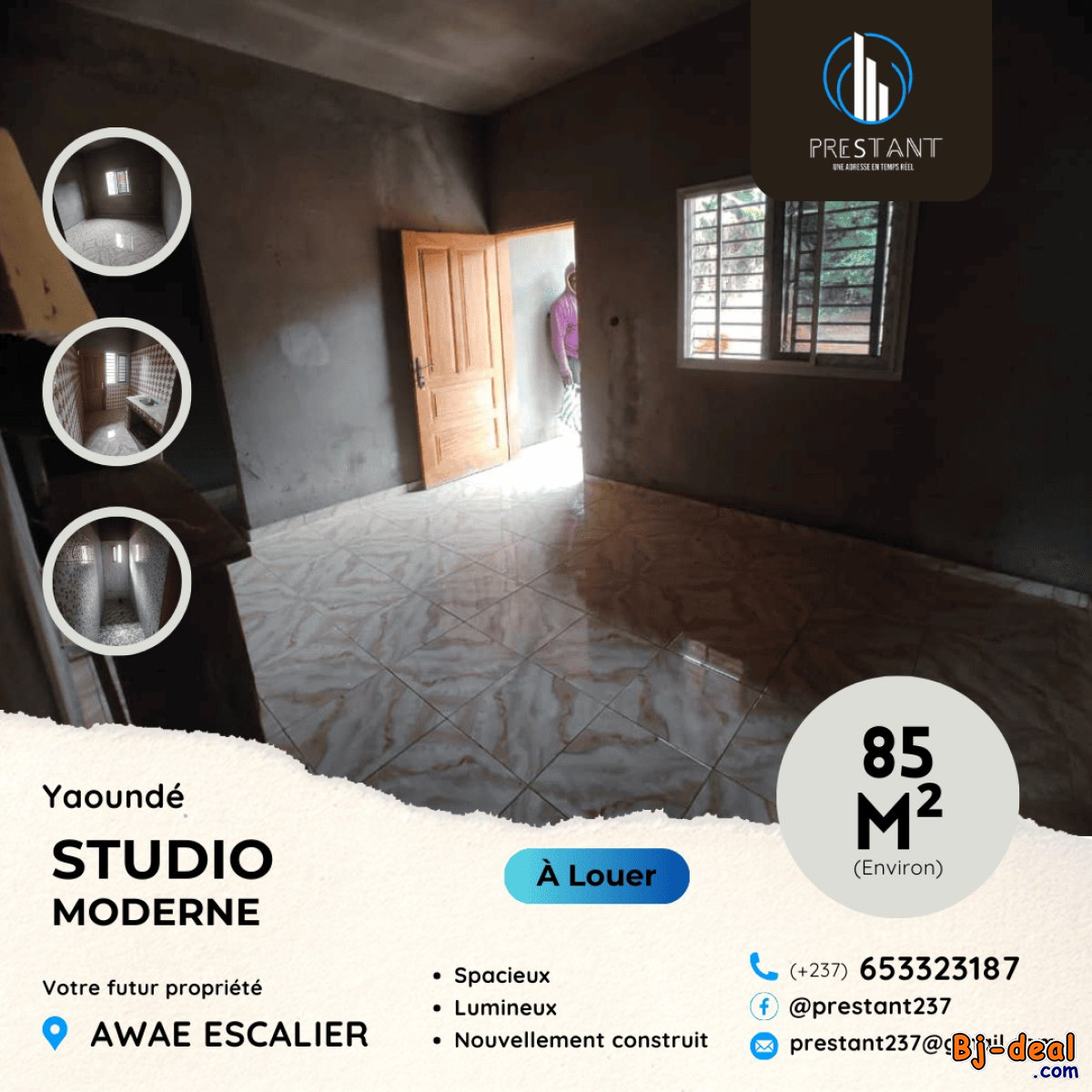 Image principale de Joli Studio Moderne Neuf à louer à Awae