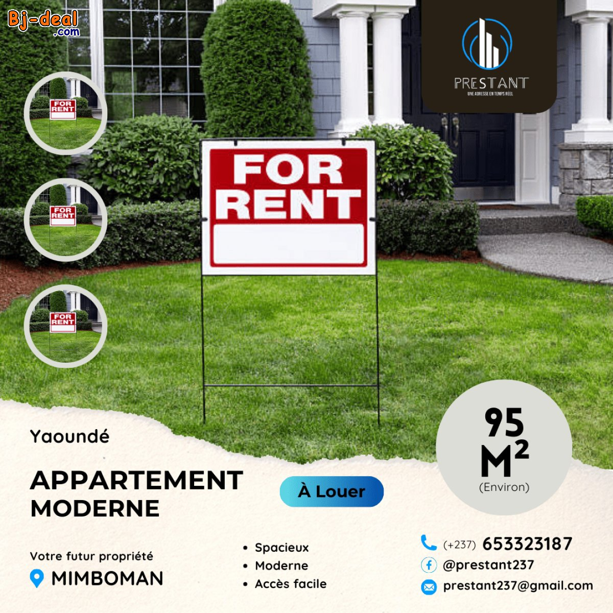 Image principale de Appartement Moderne 03Cham à louer à Mimboman