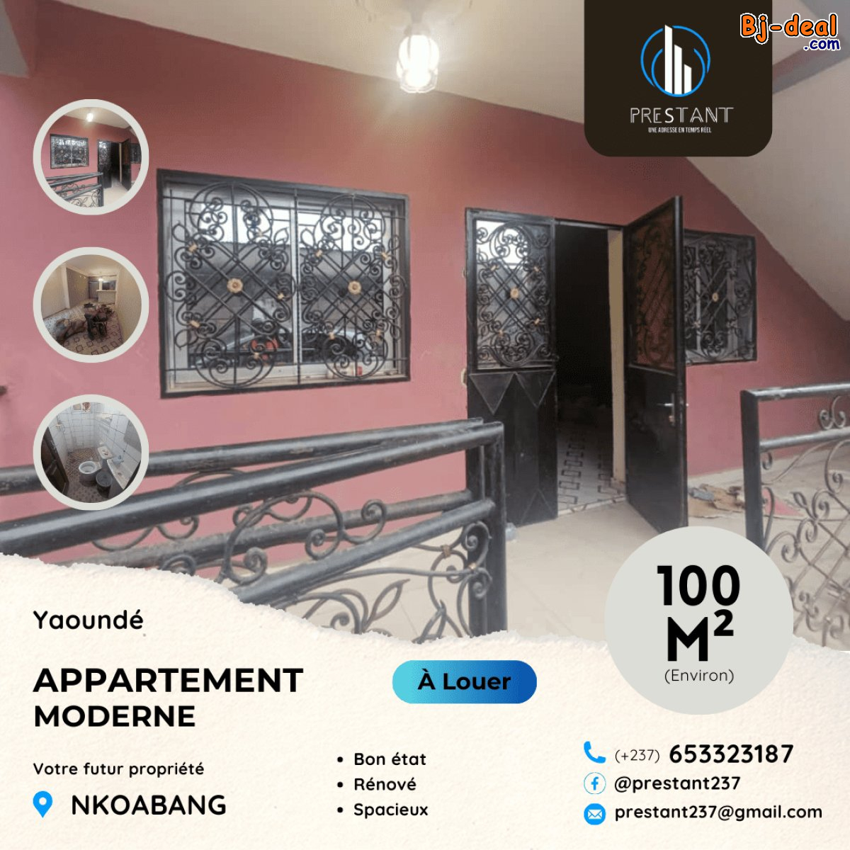 Image principale de 03 Appartements Modernes à louer à Nkoabang