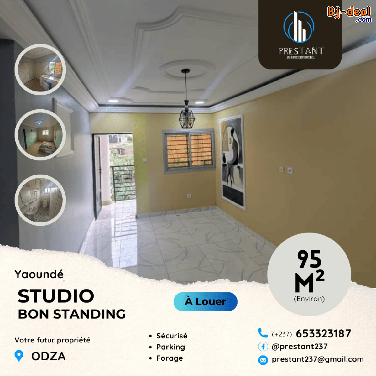 Image principale de 08 Jolis Studios Modernes Bon Standing à louer à Odza