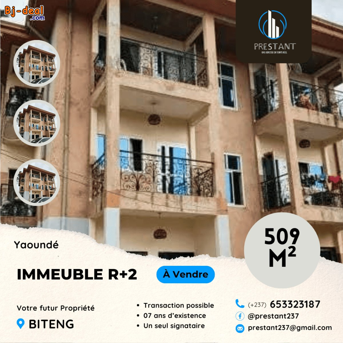 Image principale de Magnifique Immeuble R+2 de 509m² à vendre à Maetur Biteng