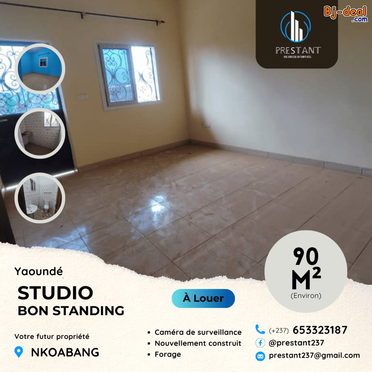 Image principale de Joli Studio Moderne Neuf à louer à Nkoabang