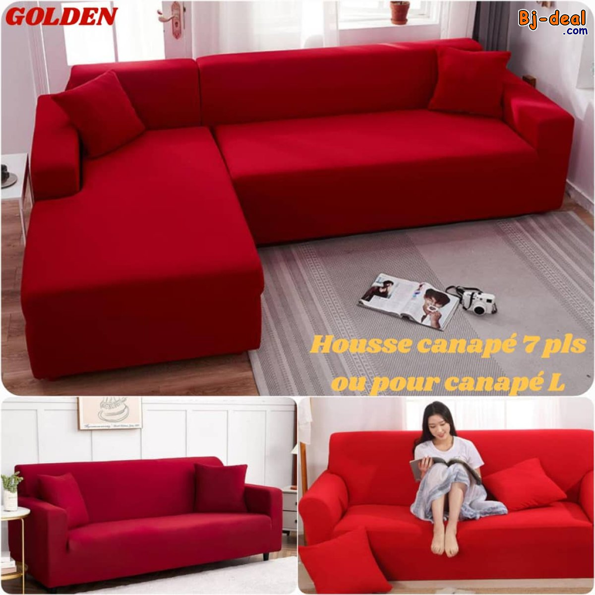 Image principale de Housses pour canapé deux en 1