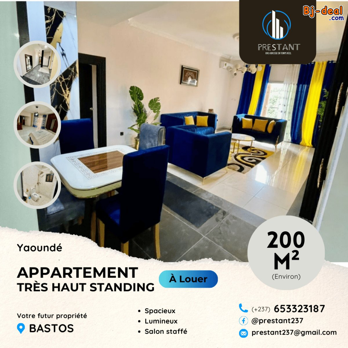 Image principale de Chic Appartement Très Haut Standing à louer à Bastos