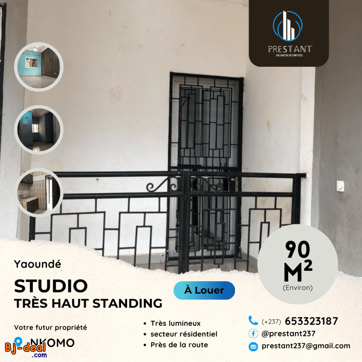 Image principale de Joli Studio Moderne Très Haut Standing à louer à Nkomo