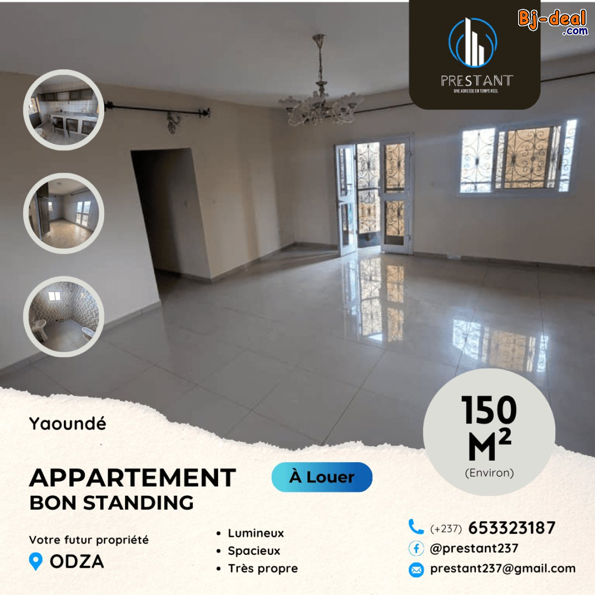 Image principale de Vaste Appartement Bon Standing à louer à Odza