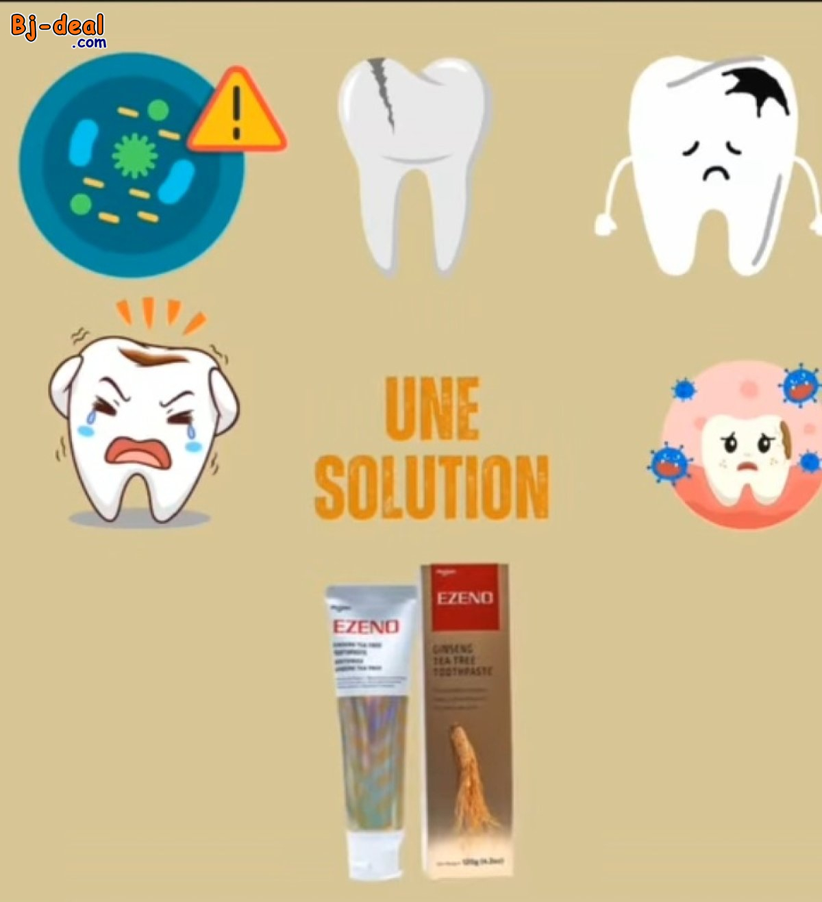 Main image of DENTIFRICE EZENO AU GINSENG ET À L ARBRE DE THÉ..