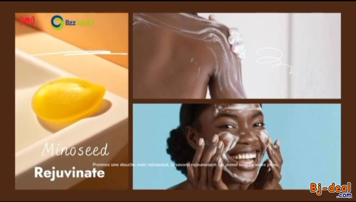 Main image of SAVON MINOSEED  AU GINSENG ET AUX PARTICULES DE FEUILLES D’OR LUXUEUSES....DOUALA