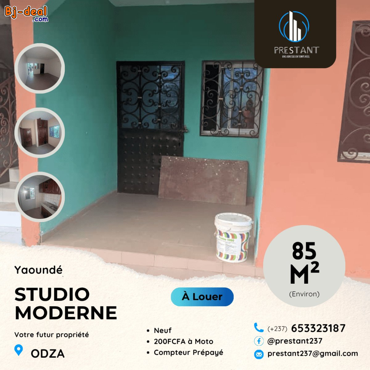 Image principale de Magnifique Studio Bon Standing à louer à Odza