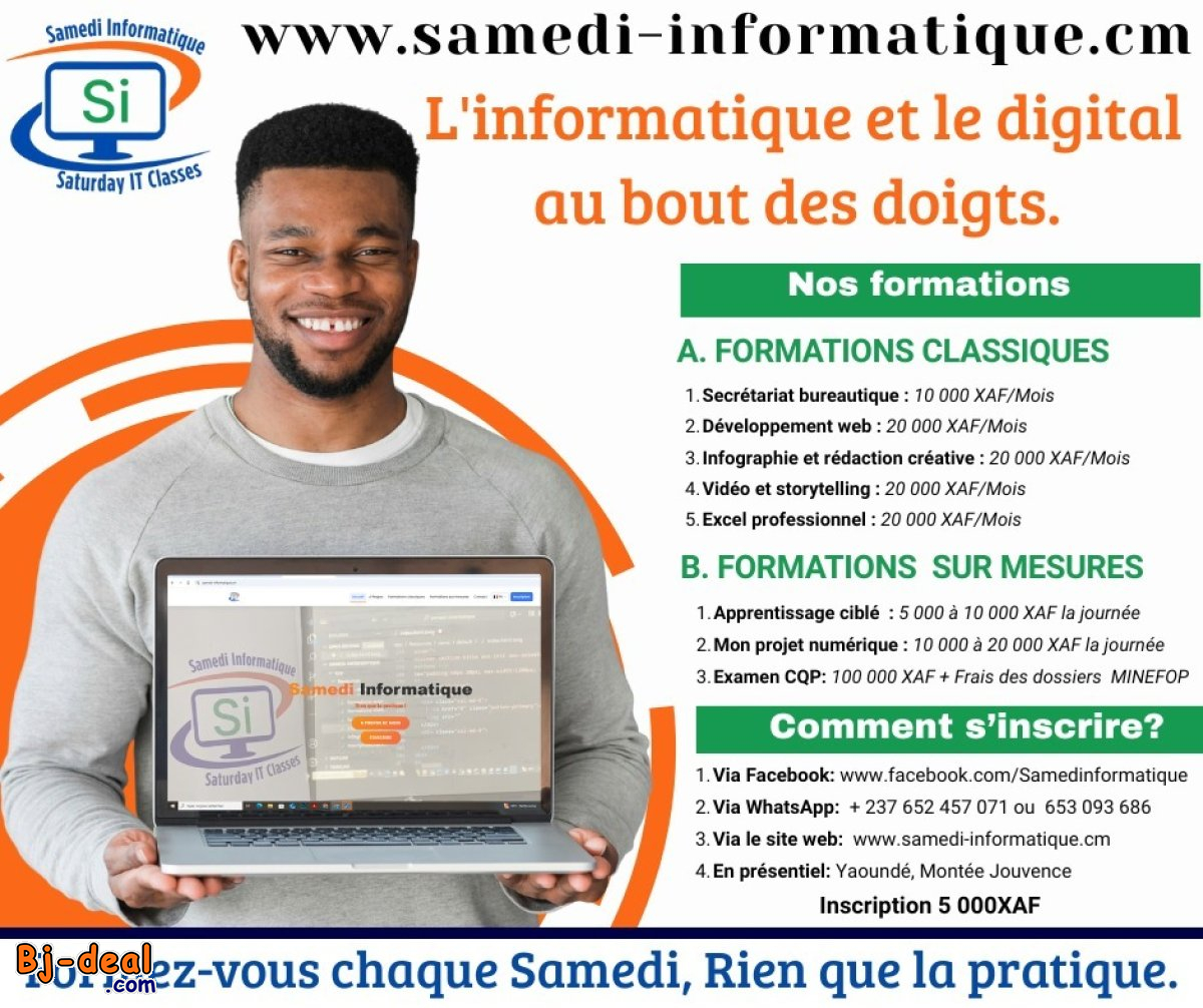 Image principale de SAMEDI INFORMATIQUE POUR ETUDIANTS ET ELEVES