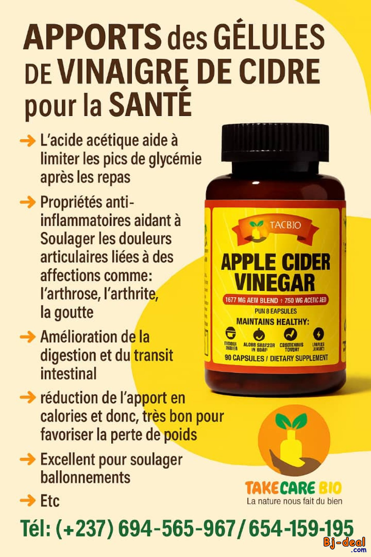 Image principale de GÉLULES DE VINAIGRE DE CIDRE