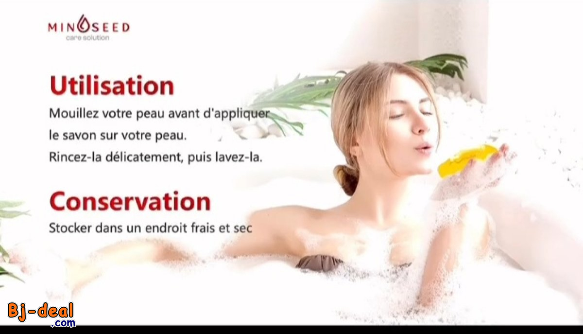 Image principale de SAVON MINOSEED  AU GINSENG ET AUX PARTICULES DE FEUILLES D’OR LUXUEUSES....DOUALA