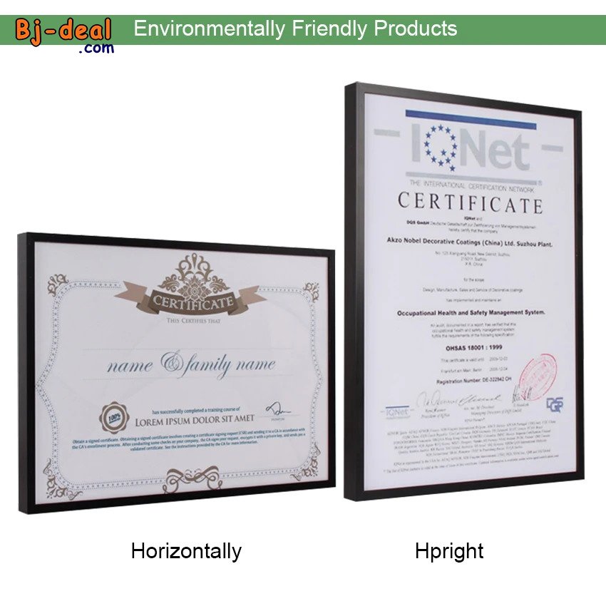 Image principale de Cadre photo en aluminium noir luxueux